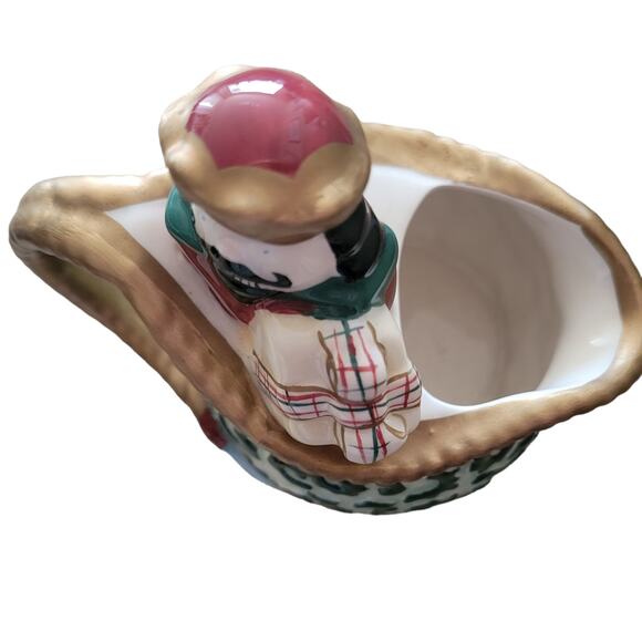 Vintage Made for Avon 2001 Christmas St Nicholas Creamer Gift Box Sugar Bowl - Picture 3 of 10